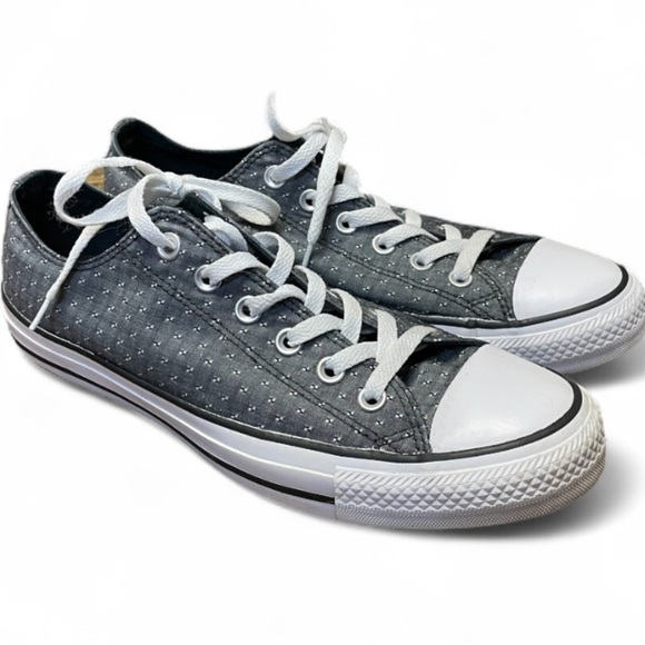 Converse All Star Chuck Taylor Women's Size 10 Shoes Gray White Low Top Sneakers - Picture 1 of 9